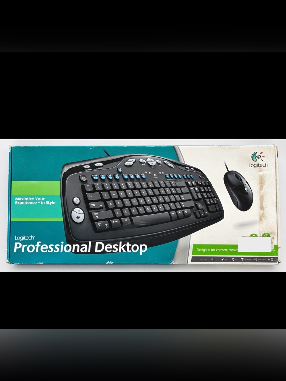 Logitech Y-RB72 / P/N 867975-0100 Professional Desktop Keyboard & Mouse NIB